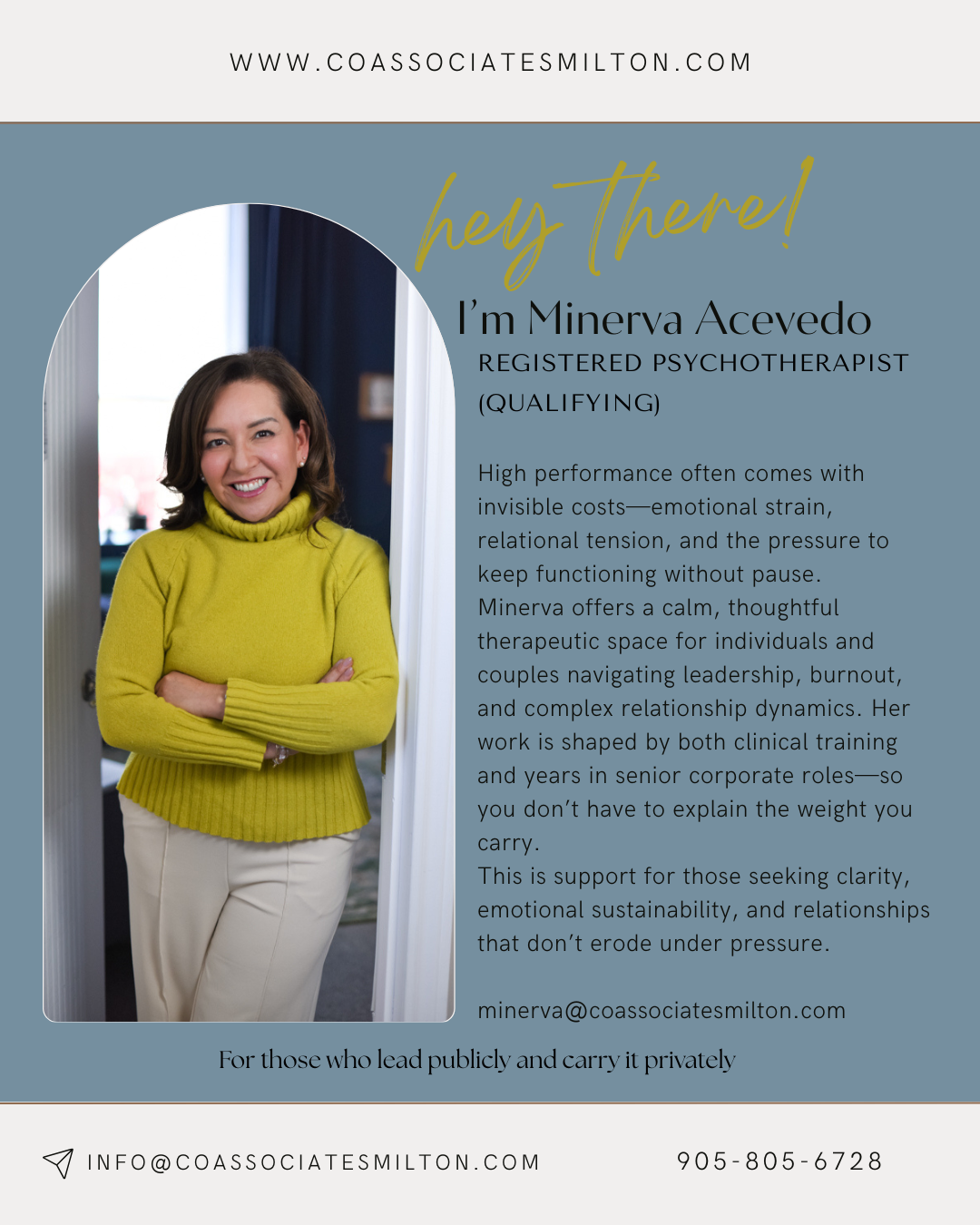 When High Performance Comes at a Cost: Minerva’s Work with Leaders, Executives, and High-Visibility Professionals